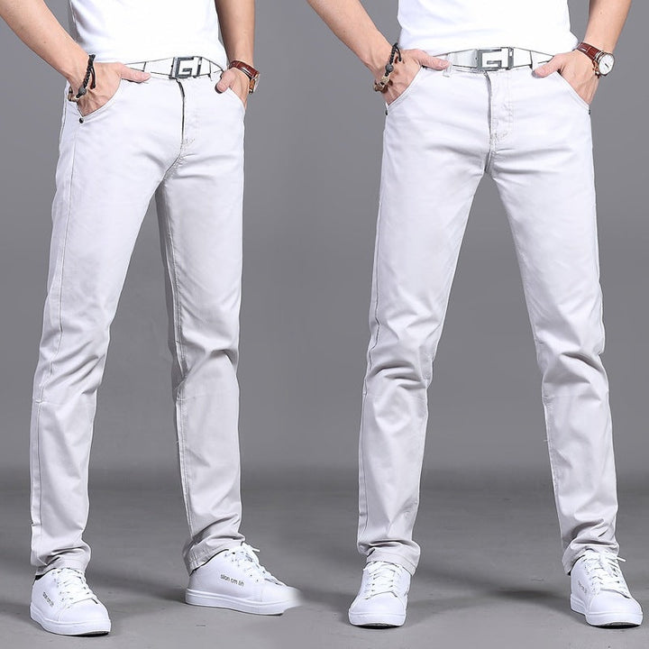 Men's Straight Cut Chino Pants | Low Waist