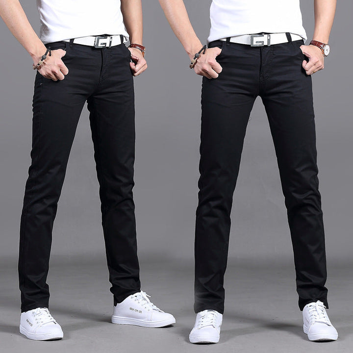 Men's Straight Cut Chino Pants | Low Waist
