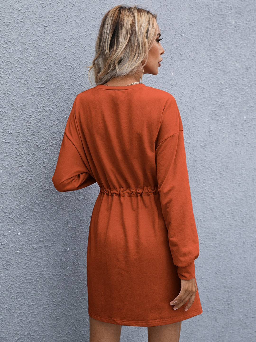 Robe Sweat Femme Décontractée – Taille Ajustable, Look Urbain Chic