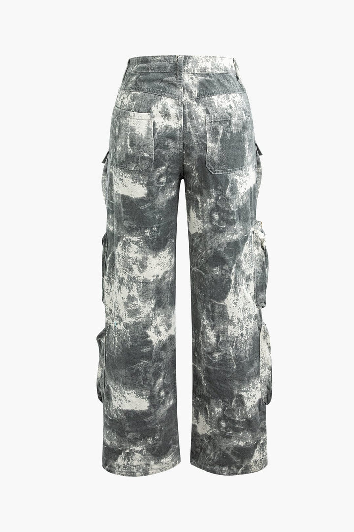 Pantalon cargo avec une jambe droite