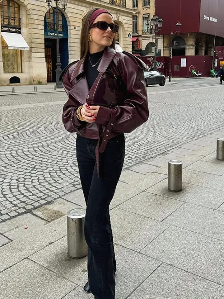 Veste d'hiver en Cuir pour Femmes - Natalie