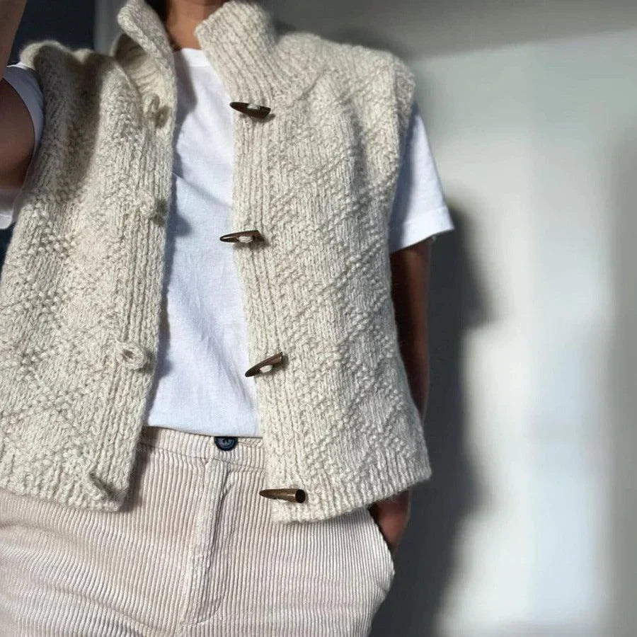 Chloé – Gilet sans manches uni, une pièce basique intemporelle