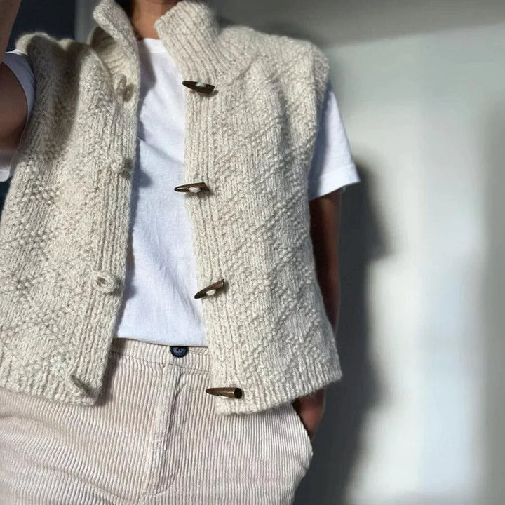 Chloé – Gilet sans manches uni, une pièce basique intemporelle