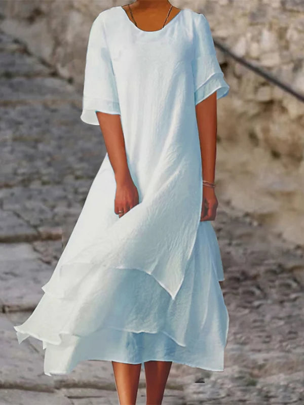 Vestito sovrapposto elegante e chic