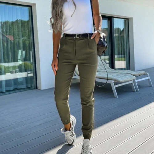 Lässige Skinny-Jogginghose für Damen | Hohe Taille