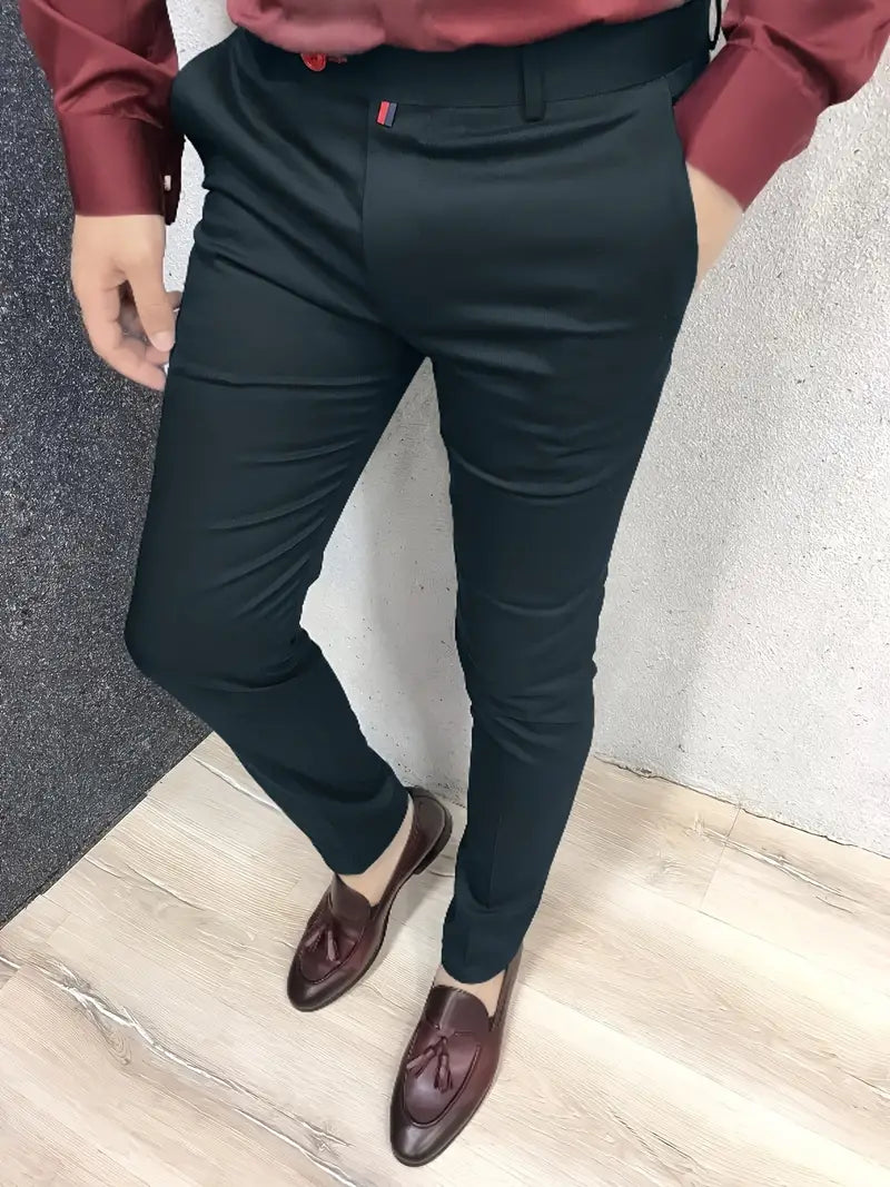 Tahmuras | Pantaloni da abito slim casual da uomo