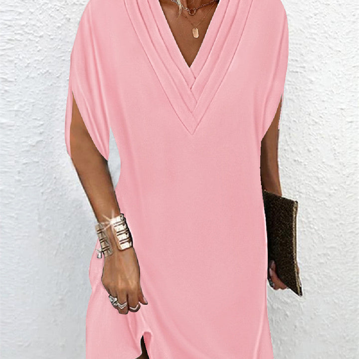 Jansen | Elegant dress with plain split sleeves