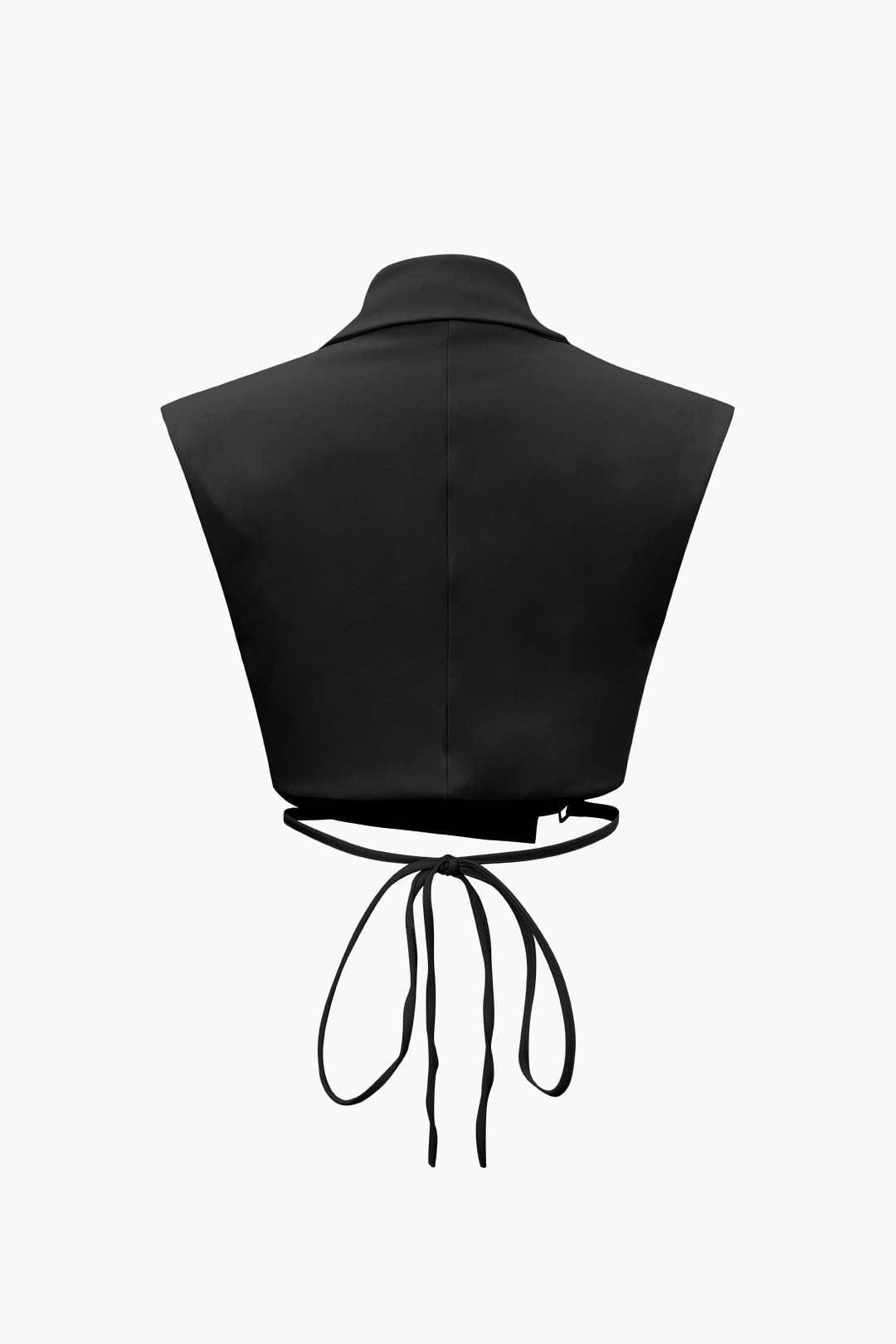 Ensemble Pantalon et Gilet à Revers - Élégance Décontractée
