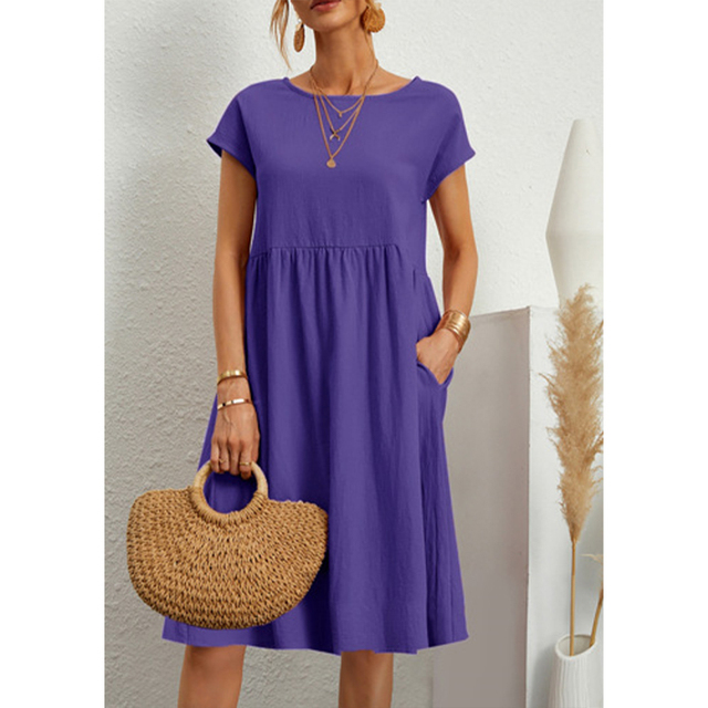 Robe Midi en Coton Kasandra – Élégance et Confort pour l'Été