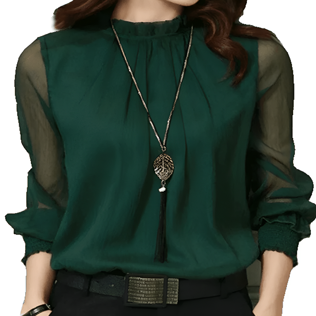 Elegante Bluse mit Puffärmeln für Damen | Sommer
