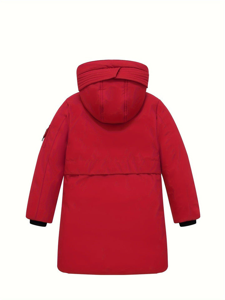 Nico – Cappotto invernale con cappuccio e cerniera per ragazzi