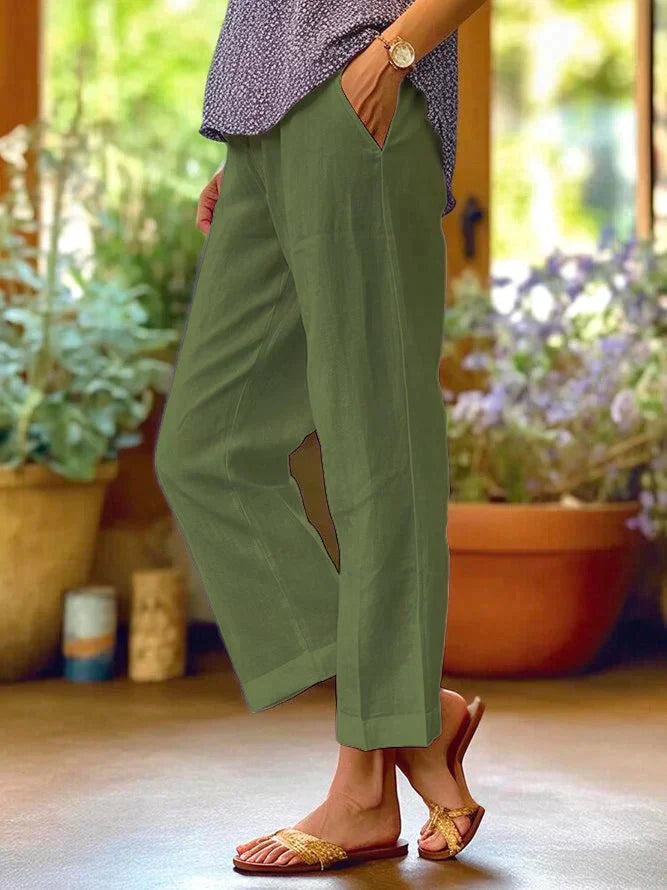 Pantalon d'été en lin pour femme - Winona