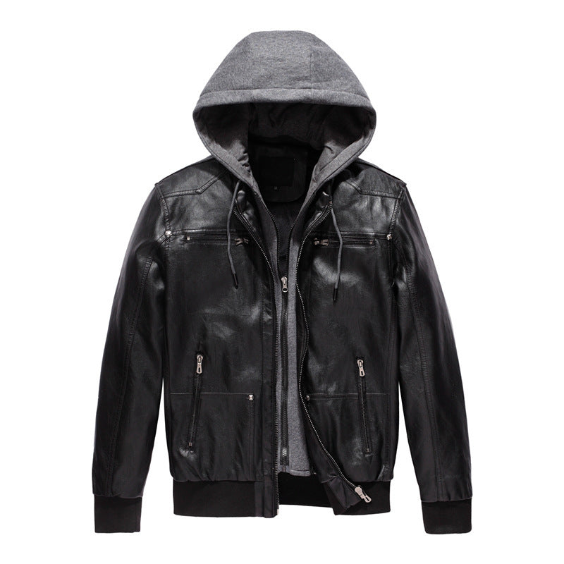 Veste en cuir pour homme pour l'hiver - Dennis