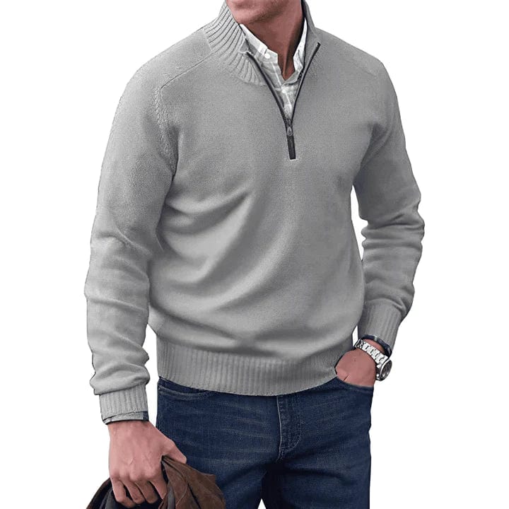Gaston – Maglione con zip elegante, ideale per un look chic