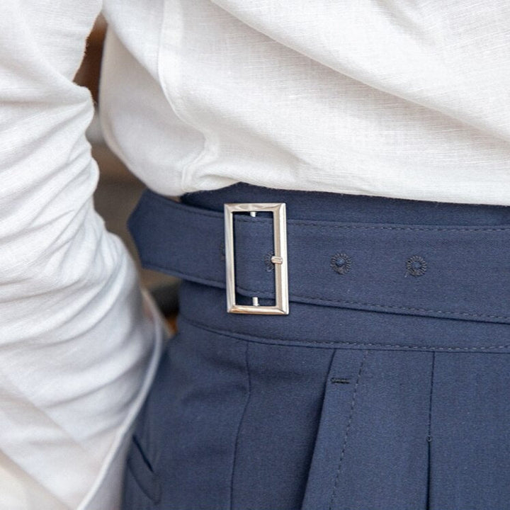 Epikouros | Pantaloni alla moda con fibbia per uomo