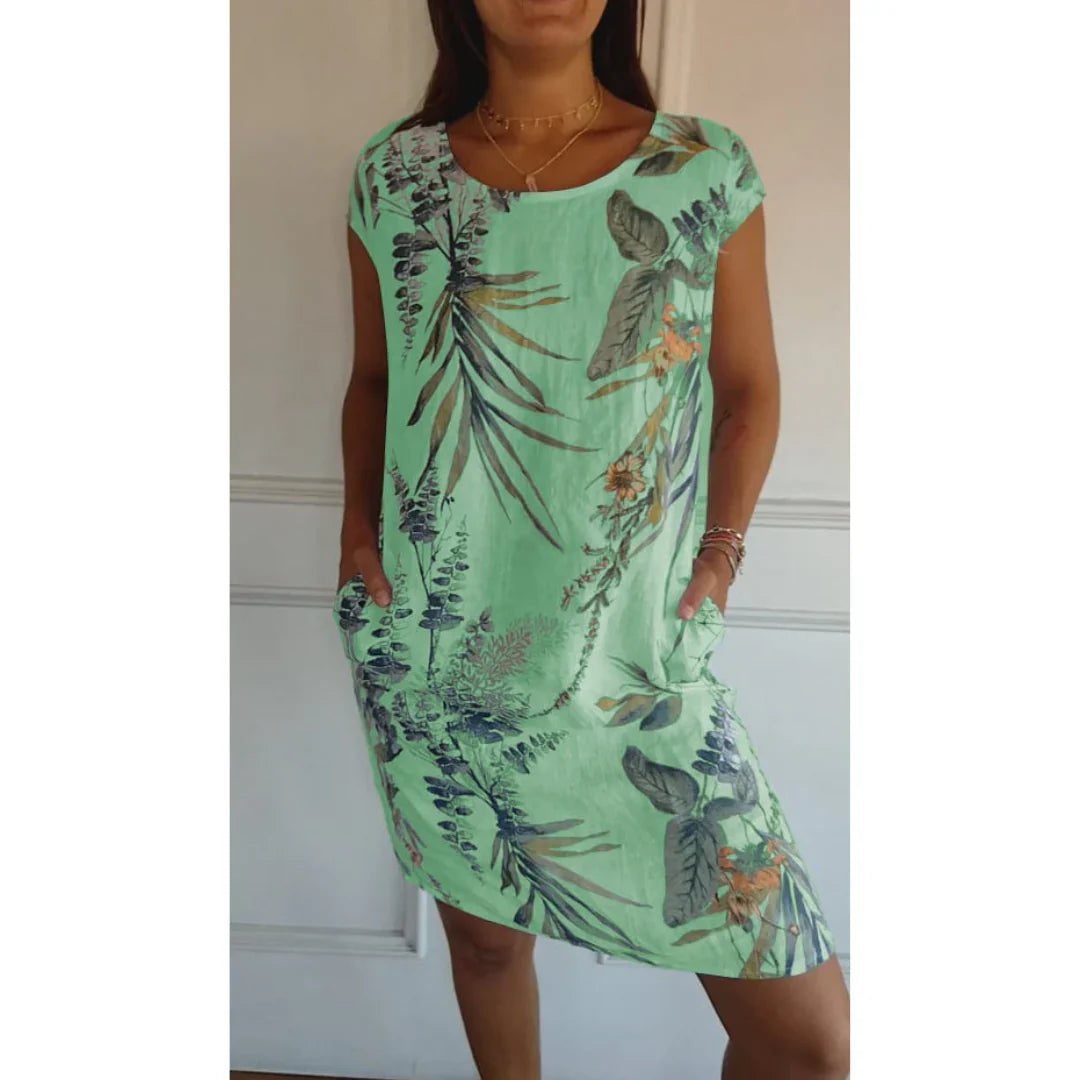 Robe Femmes Col Rond | Confortable