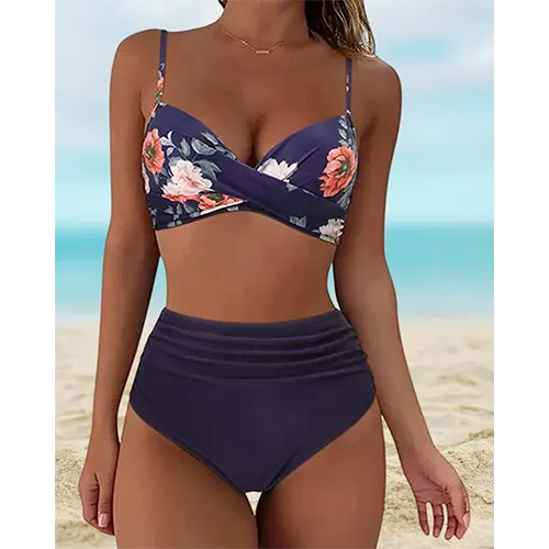 Sexy bedruckter Strandbikini für Frauen | Zwei Zimmer
