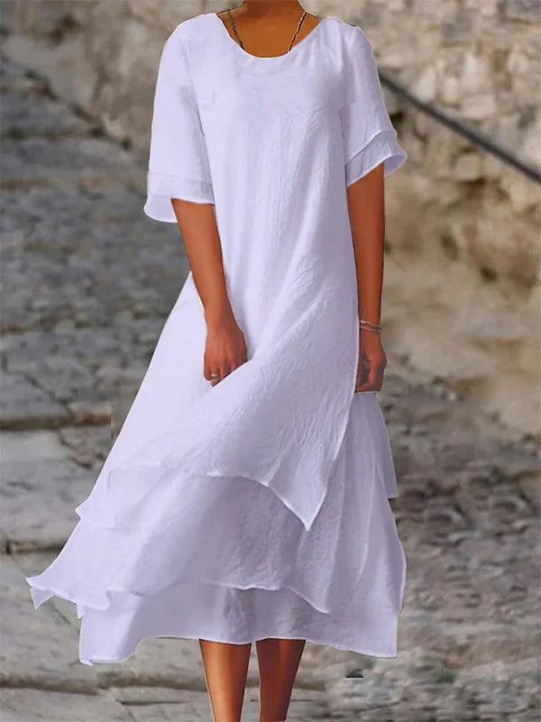 Vestito sovrapposto elegante e chic