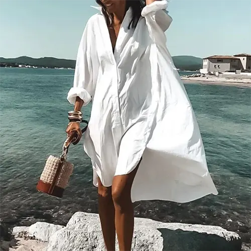 Elegantes und übergroßes Sommerkleid für Damen | Mini