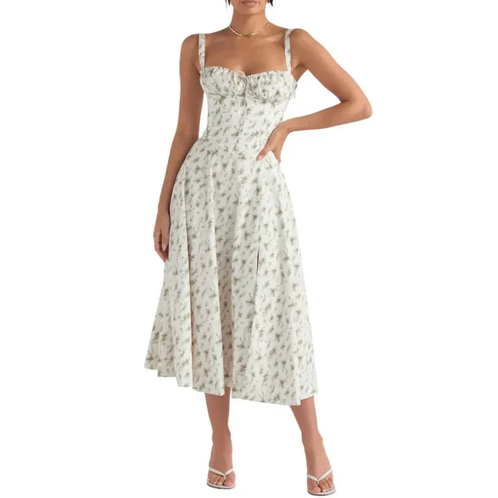 Donne Abito Elegante Senza Maniche | Midi