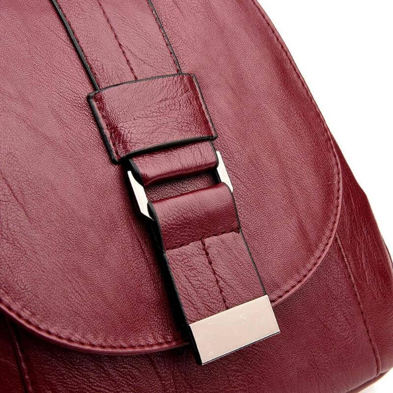 Camia - Sac à Dos Élégant et Pratique en Cuir Véritable