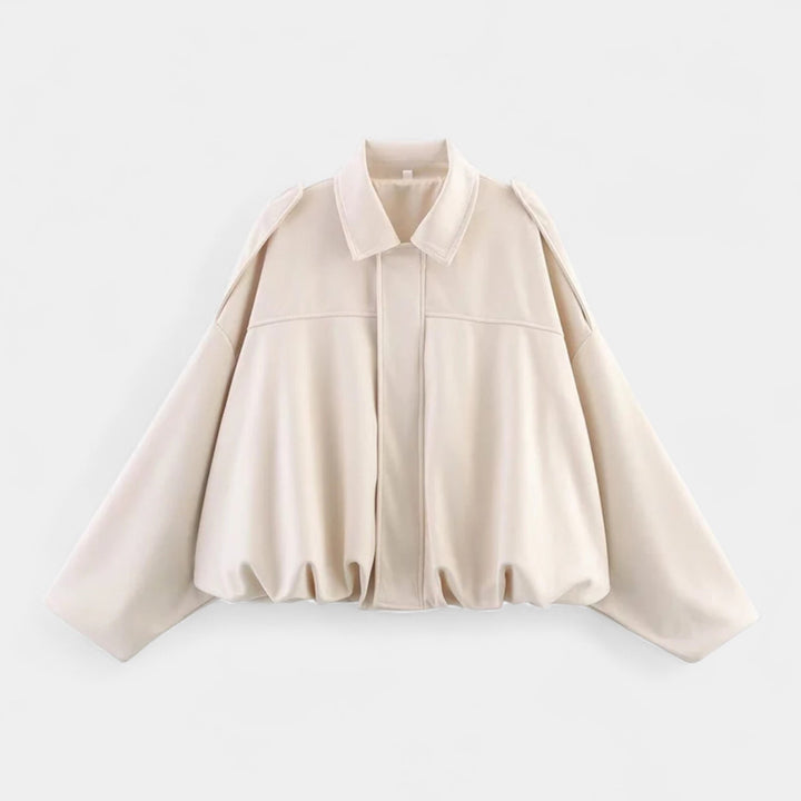 Curie Paris | Veste pour femme d'inspiration militaire en simili-suède