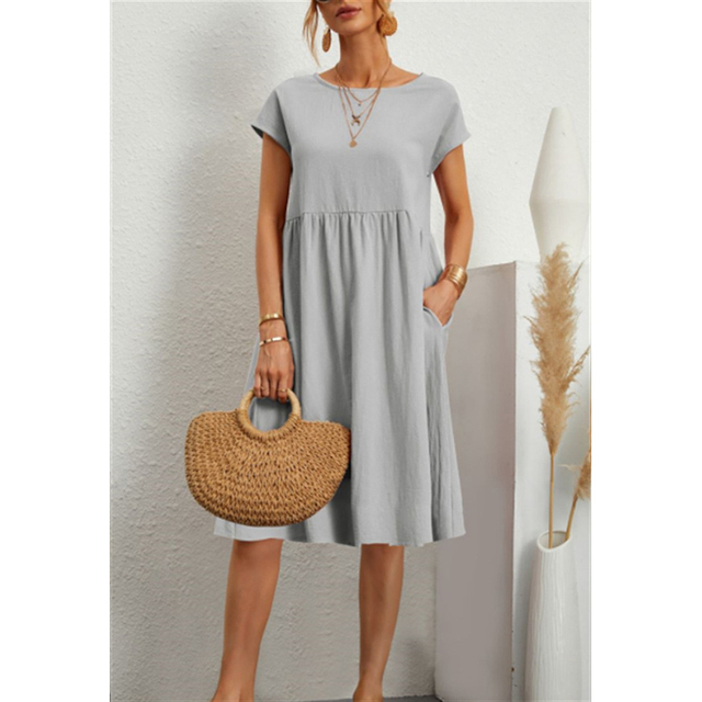 Robe Midi en Coton Kasandra – Élégance et Confort pour l'Été