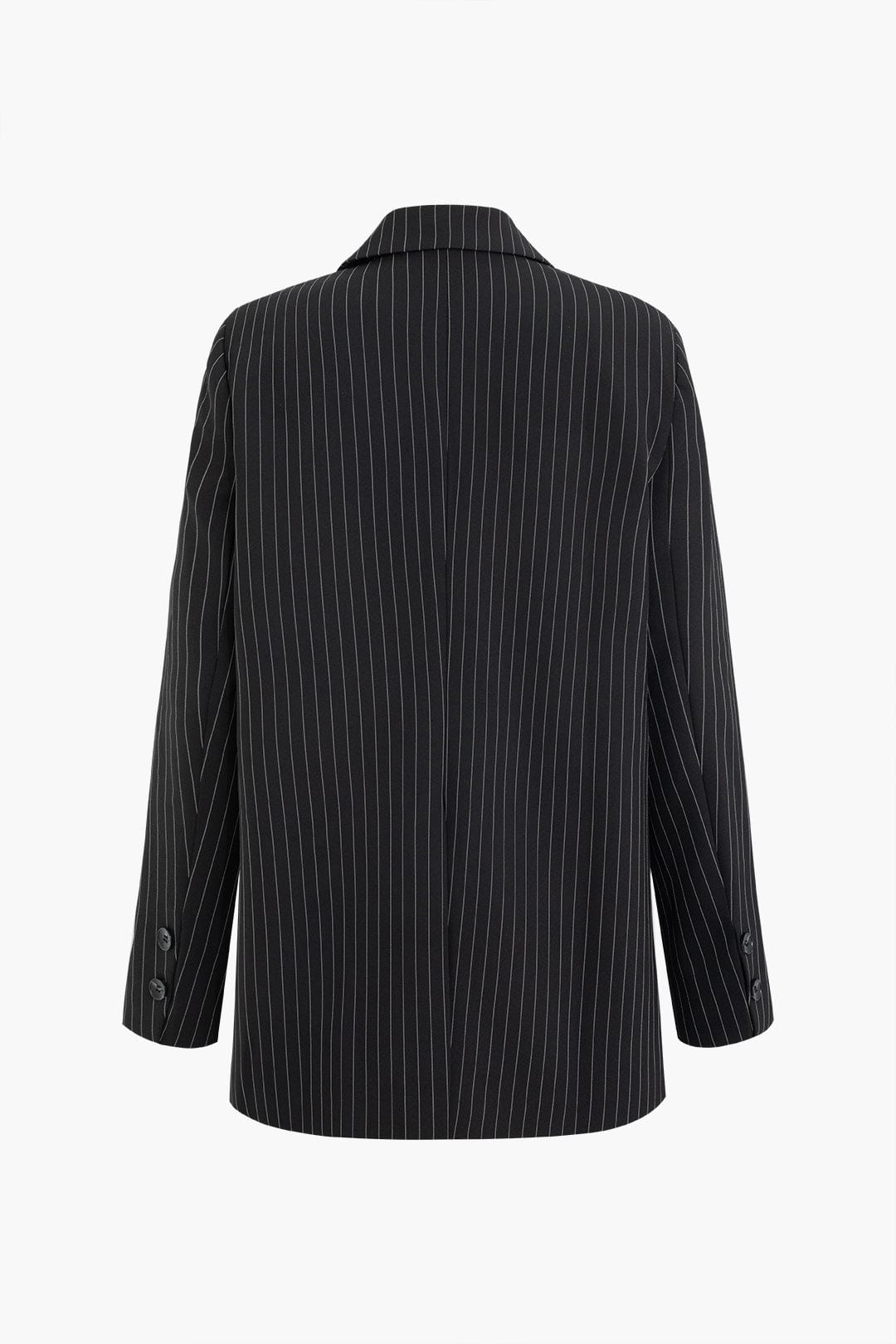 Blazer Oversize à Rayures Élégant – Parfait pour le Travail