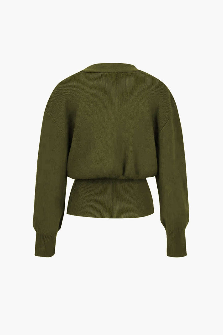 Cardigan avec un col en V
