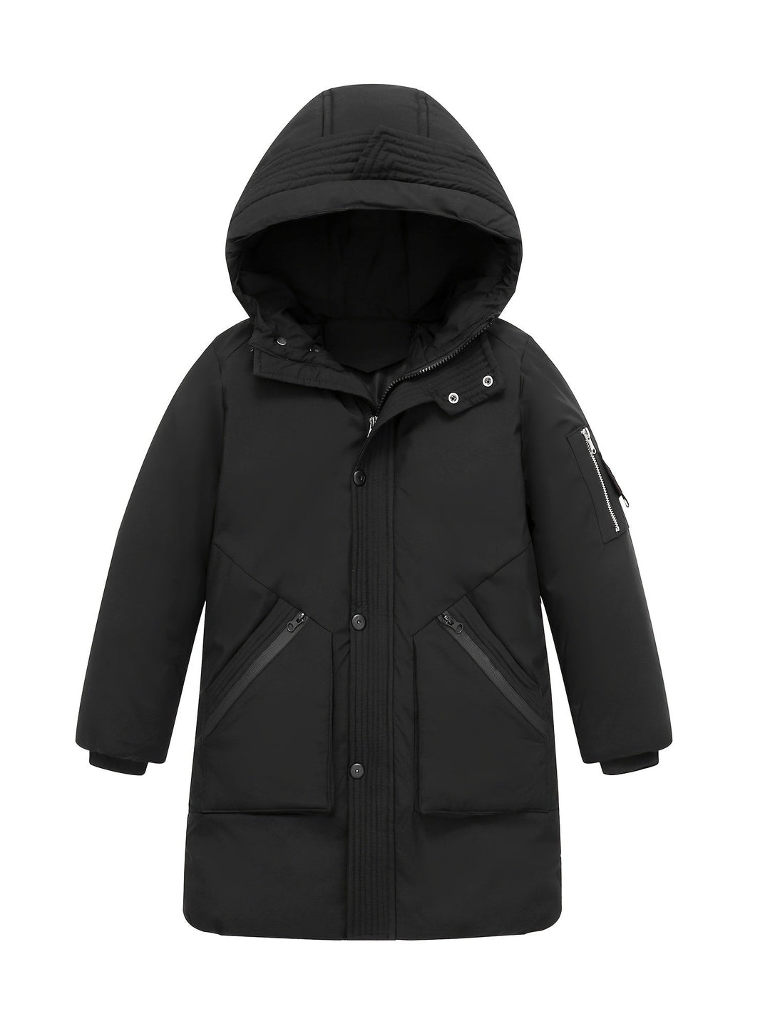Nico – Cappotto invernale con cappuccio e cerniera per ragazzi