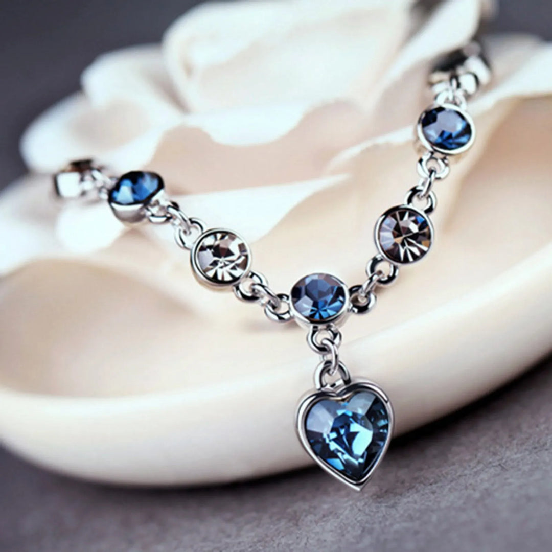 Crystal Bracelet "Heart of the Ocean" - Dazzling and Elegant Jewelry