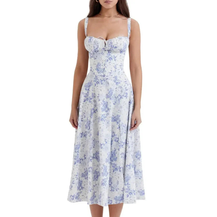 Donne Abito Elegante Senza Maniche | Midi
