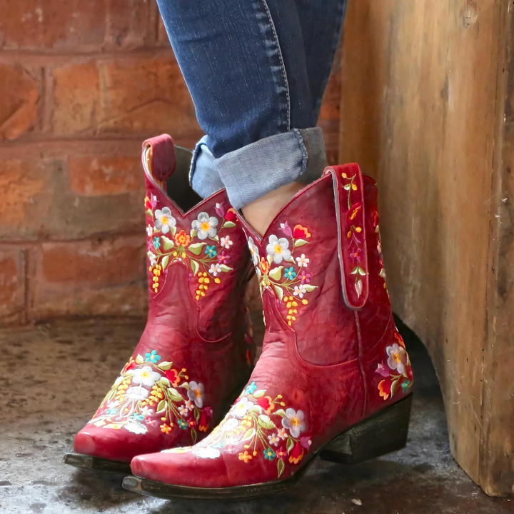 Bottes vintage cowgirl résistantes aux intempéries - Carlen