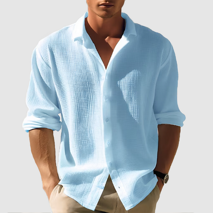 Frederik | Hommes Chemise boutonnée à manches longues