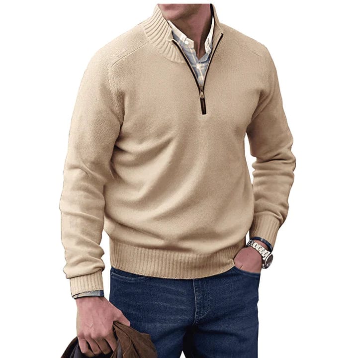 Gaston – Maglione con zip elegante, ideale per un look chic
