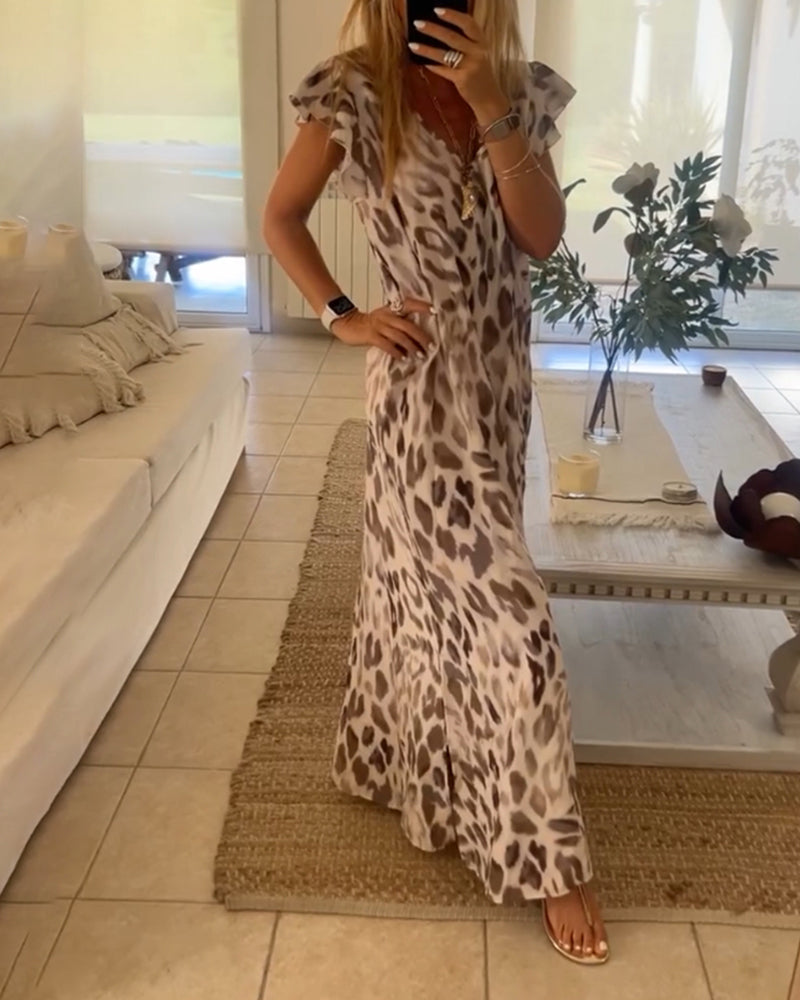 Leonara - Robe style rétro à manches courtes