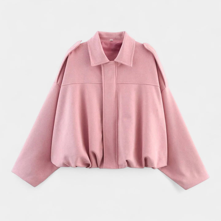 Curie Paris | Veste pour femme d'inspiration militaire en simili-suède