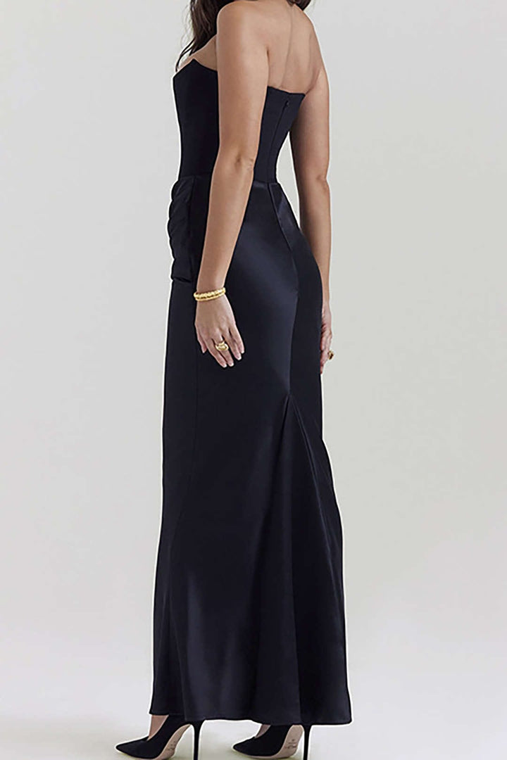 Robe de soirée longue en forme de sirène.