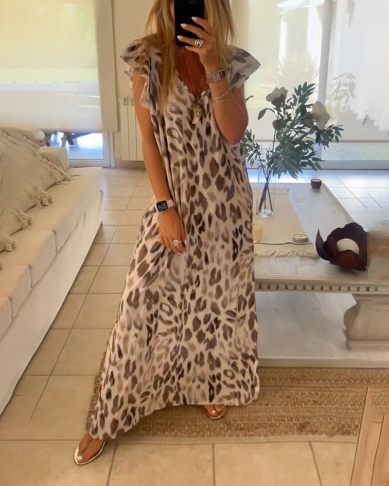 Leonara - Robe style rétro à manches courtes