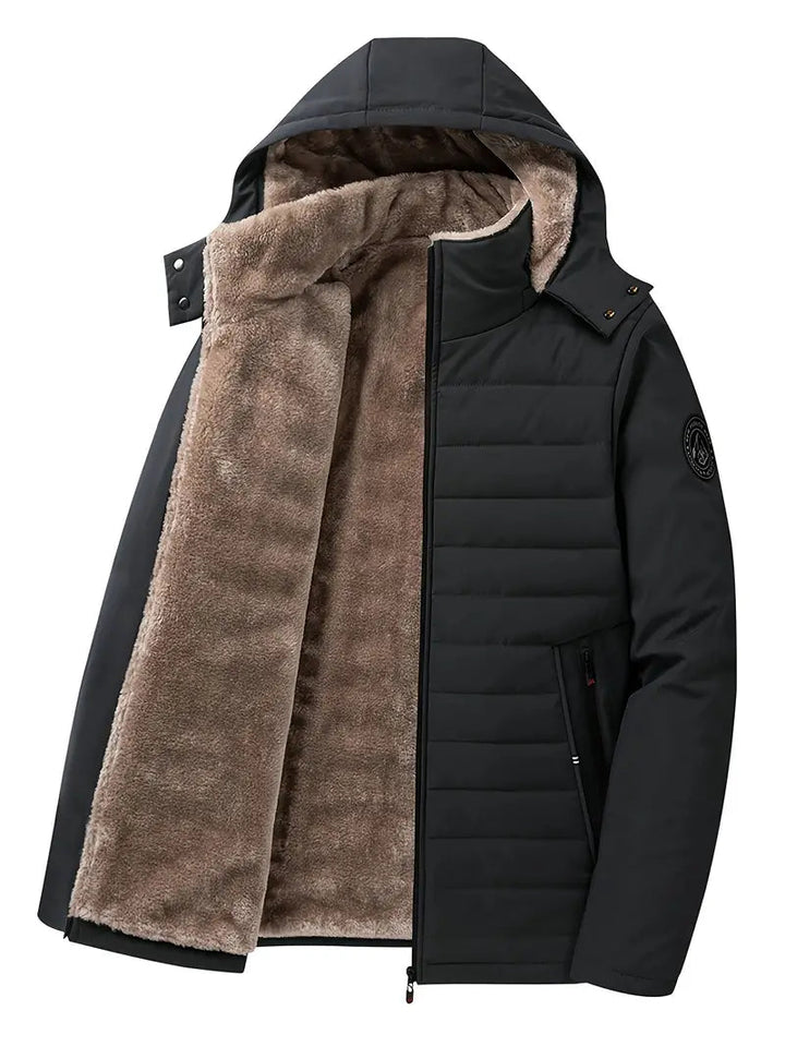 Élias – Giacca invernale imbottita con cappuccio da uomo, elegante e calda