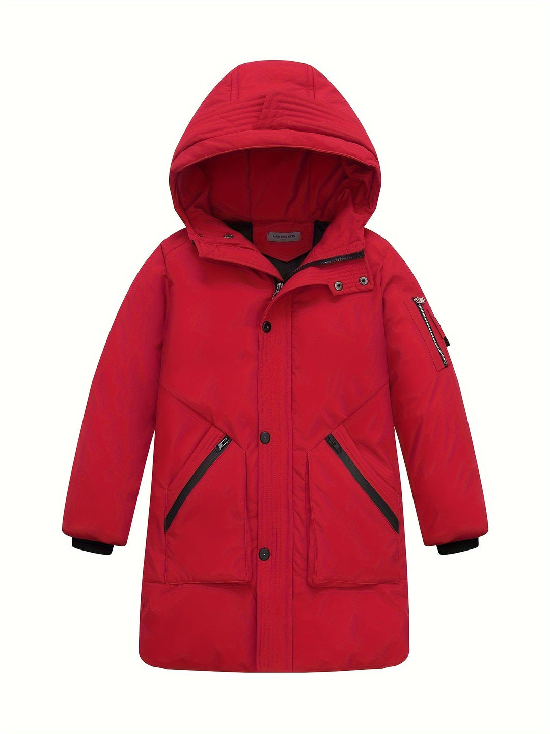 Nico – Cappotto invernale con cappuccio e cerniera per ragazzi