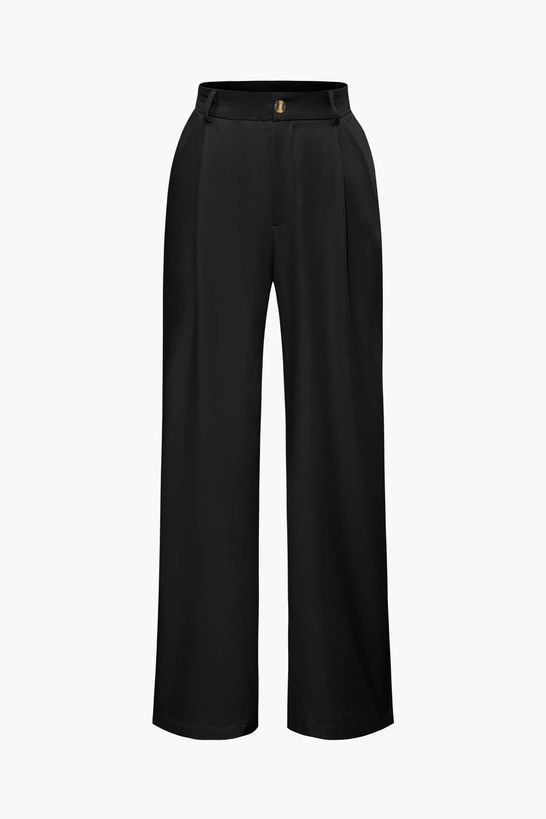 Ensemble Pantalon et Gilet à Revers - Élégance Décontractée