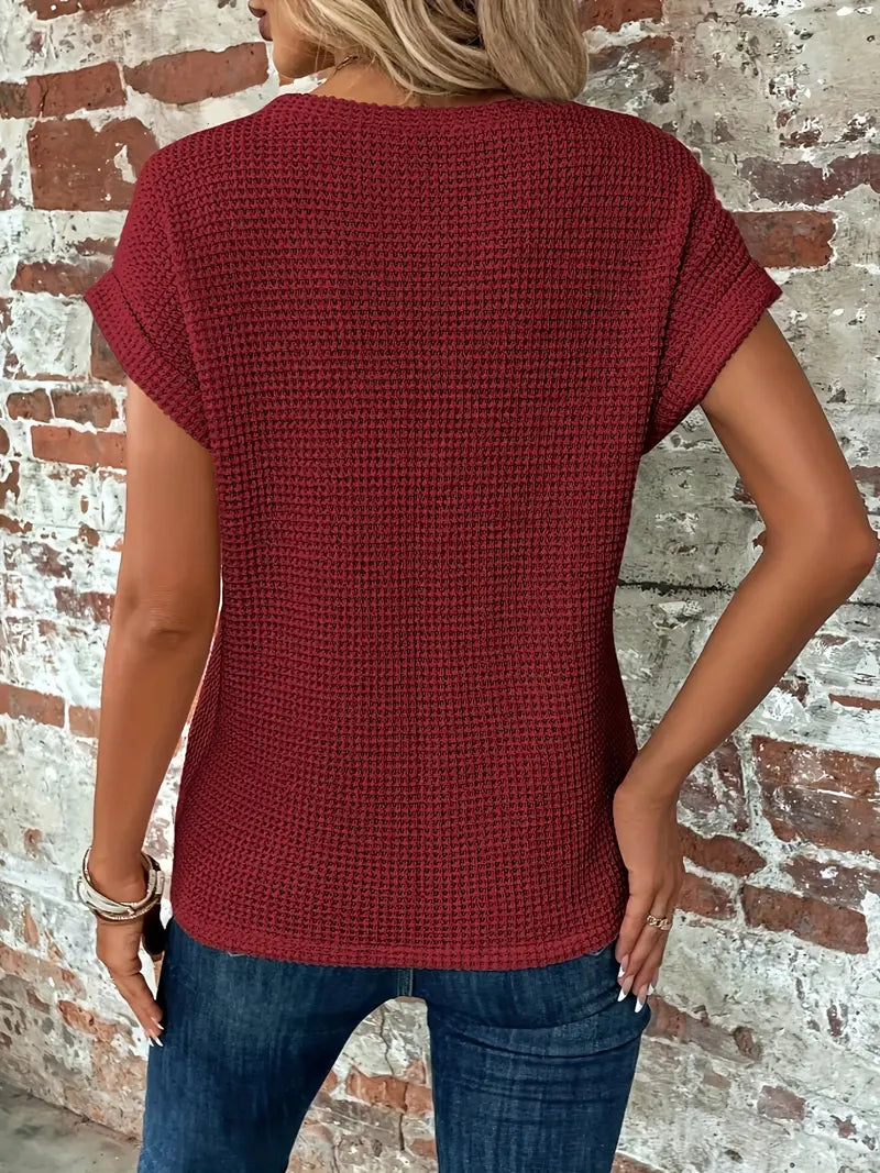 Eva - lässiges T-Shirt mit kurzen Ärmeln