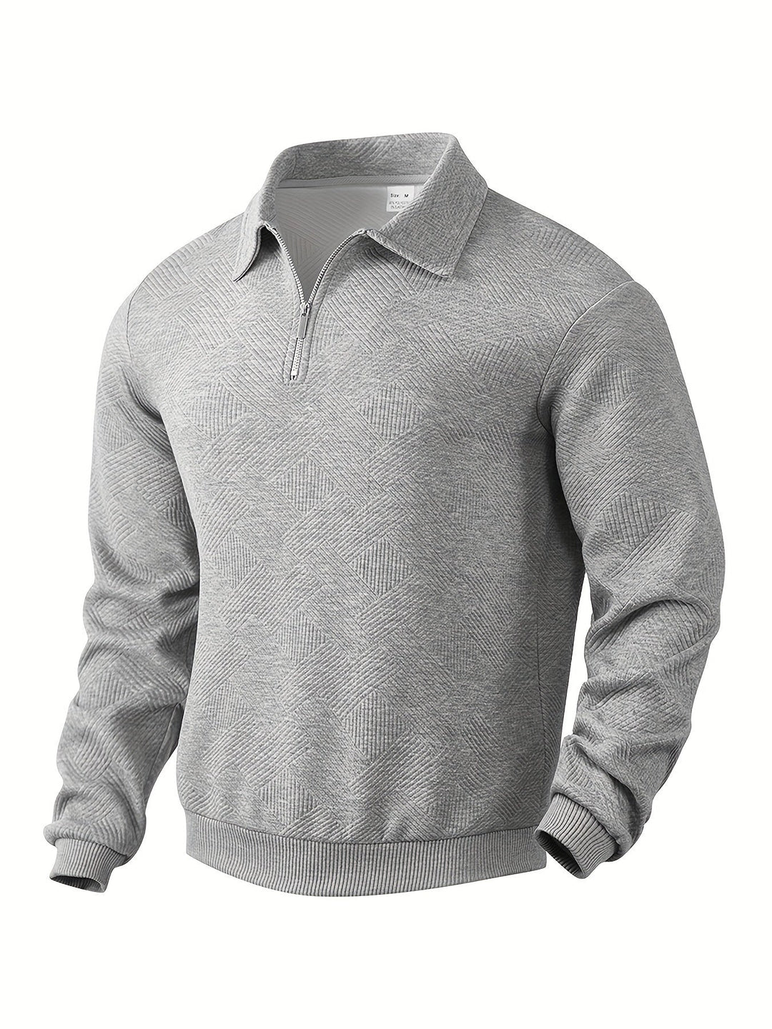 Jules – Felpa vintage da uomo con cerniera e motivi geometrici