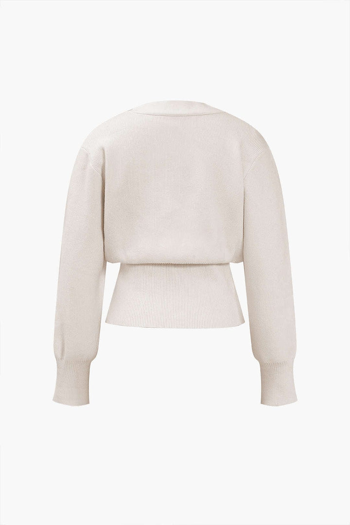 Cardigan avec un col en V