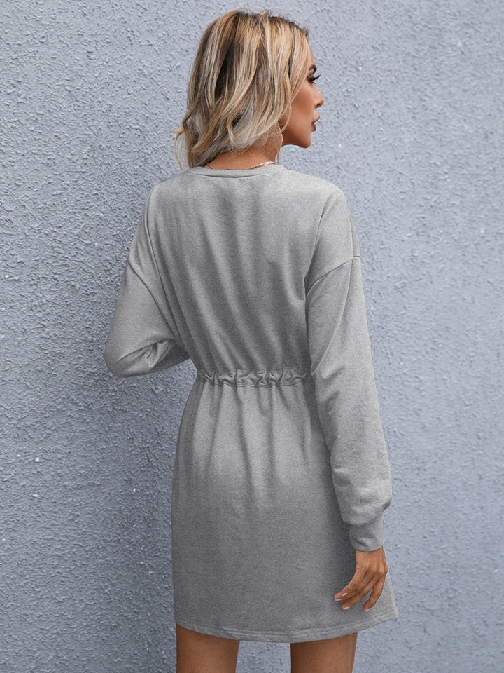 Robe Sweat Femme Décontractée – Taille Ajustable, Look Urbain Chic