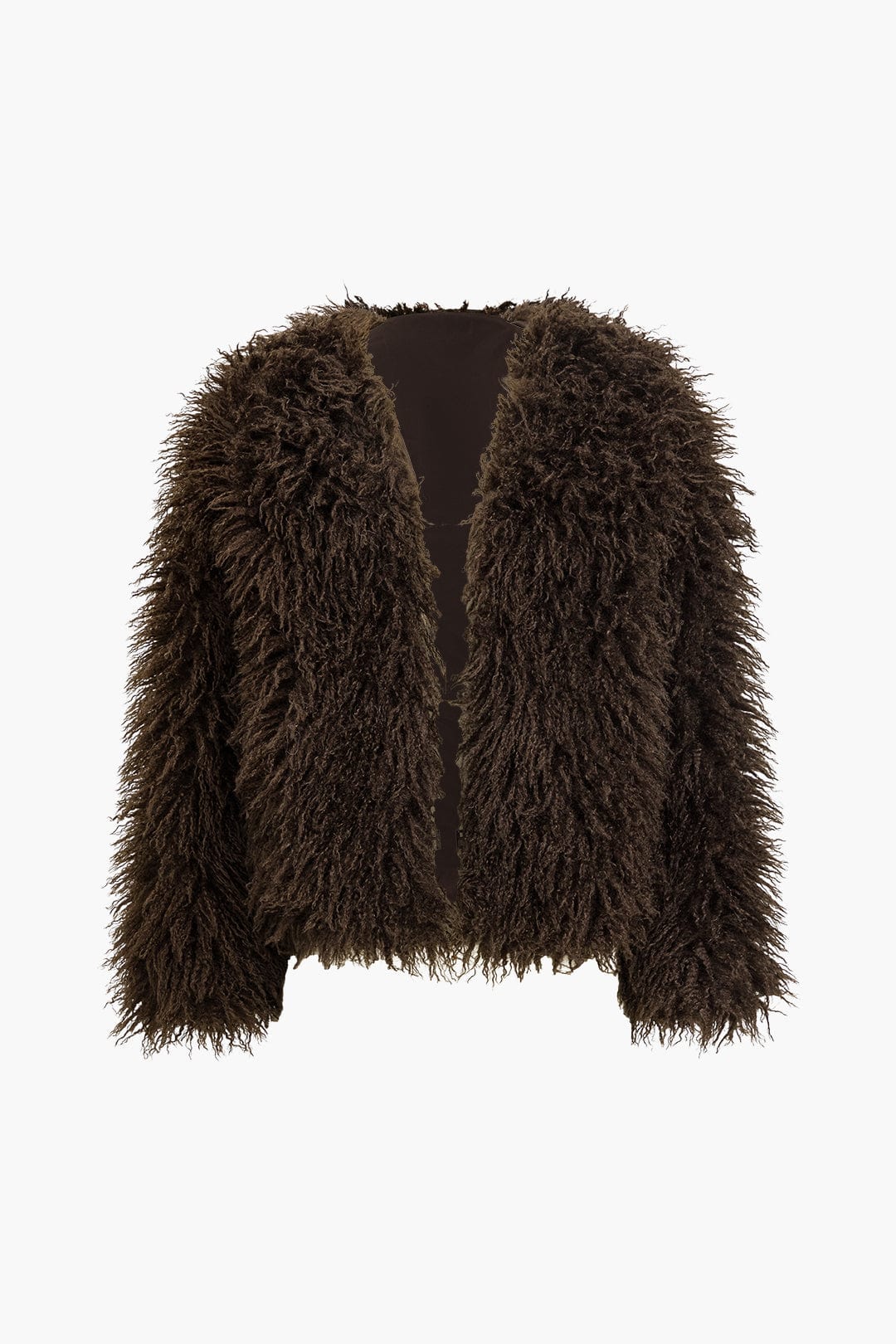 Blazer Décontracté en Fourrure Synthétique – Veste Extérieure Élégante en Polyester