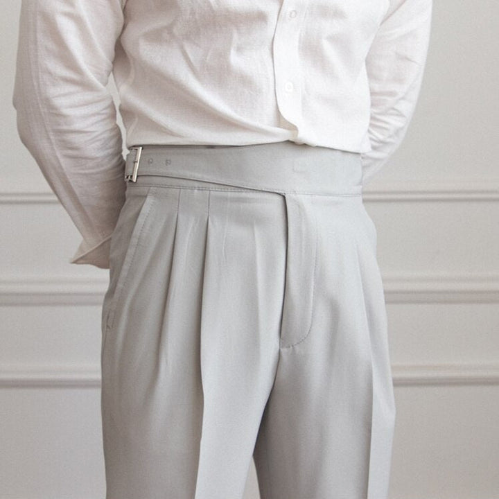 Epikouros | Pantaloni alla moda con fibbia per uomo
