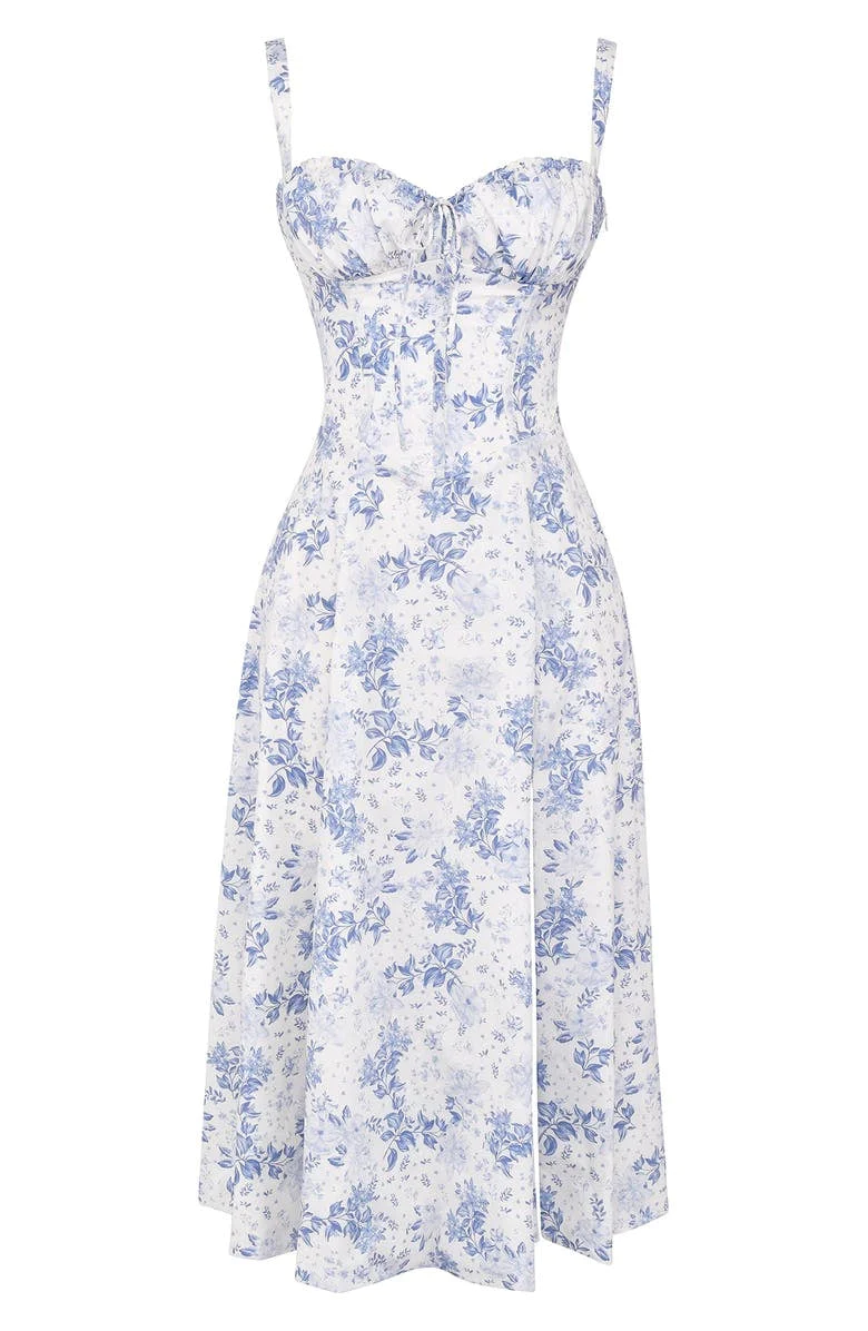Venica - Robe d'été florale sans bretelles pour femmes