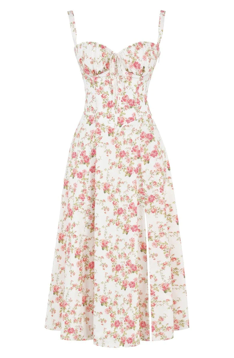 Venica - Robe d'été florale sans bretelles pour femmes